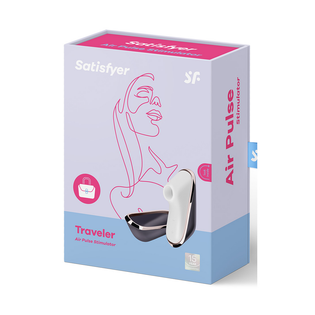 Traveler - Air Pulse Stimulator - Aubergine/Rose Gold Violett - 4