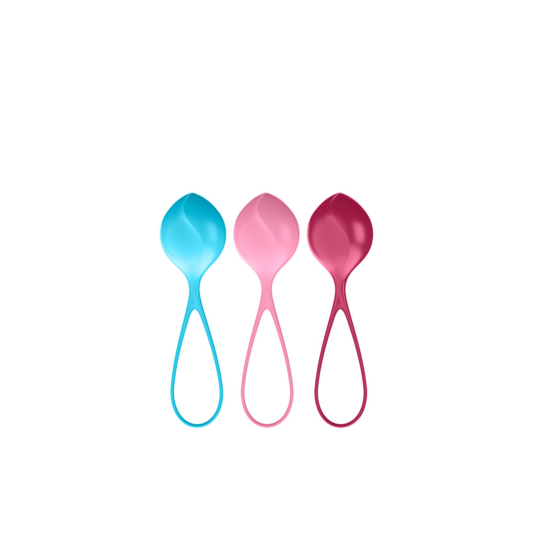 Versterkende Ballen - Kegelballen - 3 Stuks - Turquoise/Rood/Roze Multicolor - 3