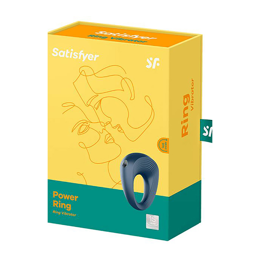 Power Ring - Vibrerende Cockring - Donkerblauw Blau - 5