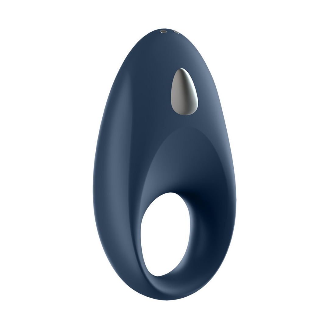 Mighty One - Vibrerende Cockring - Blauw Blau - 4