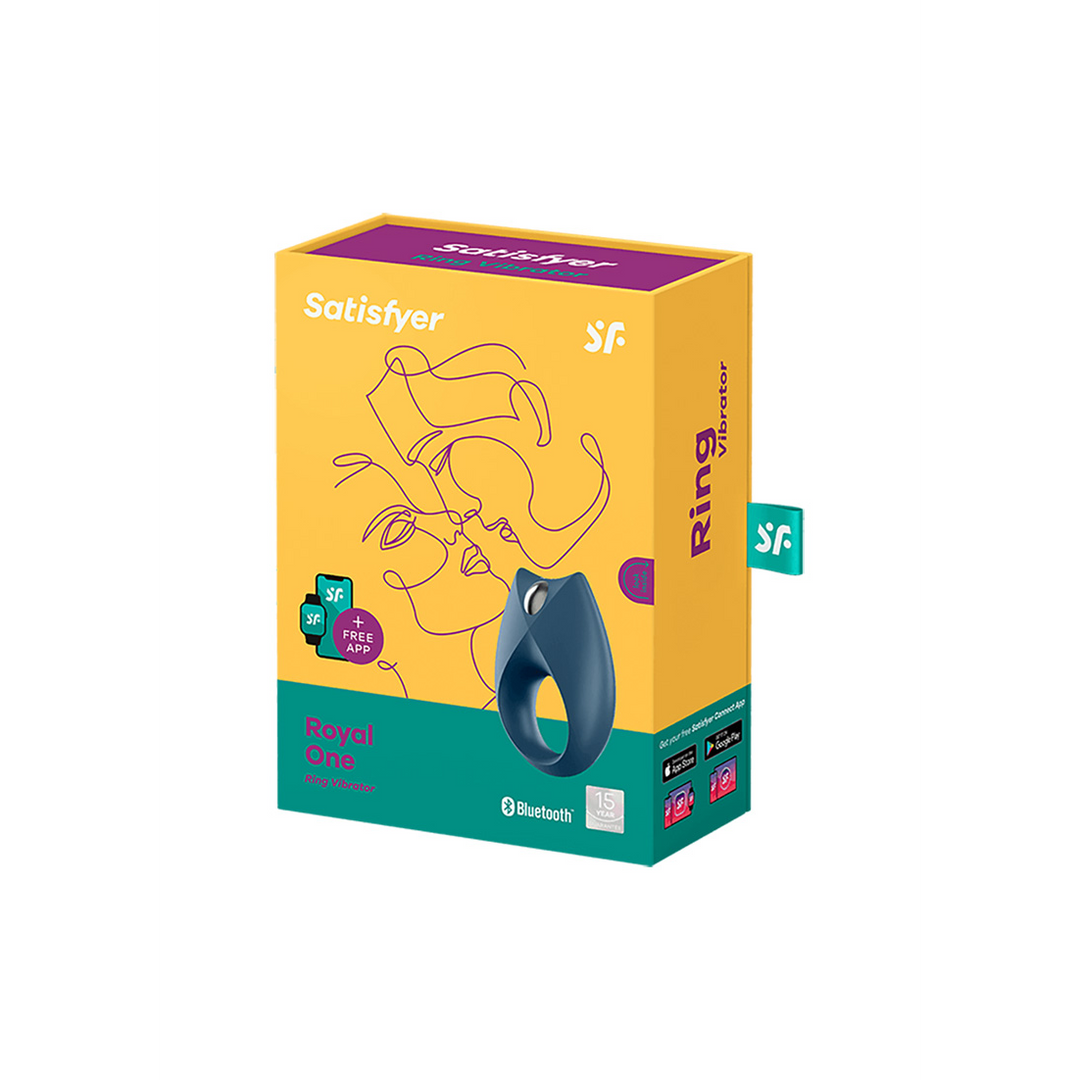 Royal One - Vibrerende Cockring - Blauw Blau - 0