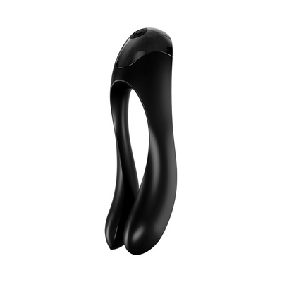 Candy Cane - Vinger Vibrator voor Intieme Zones - Zwart Schwarz - 2