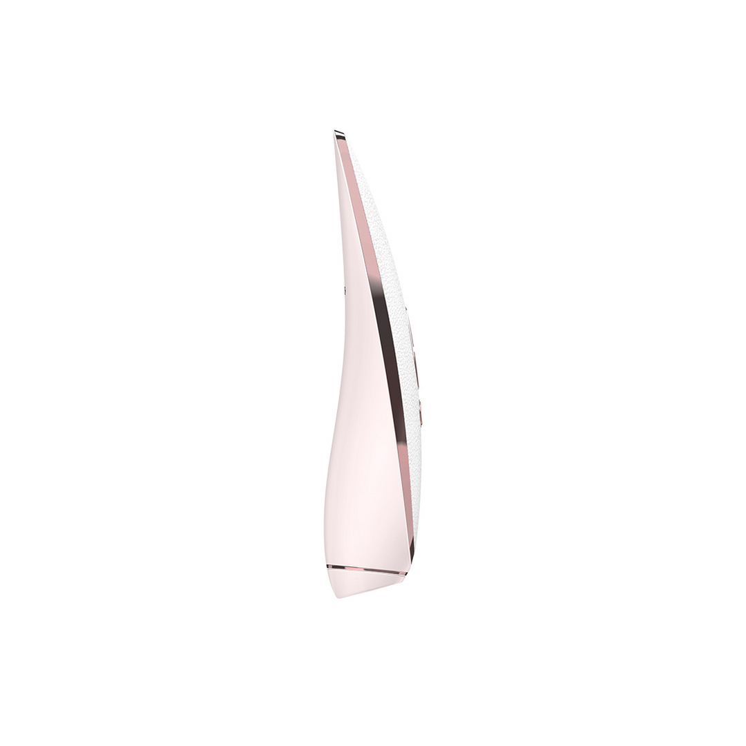 Prêt-á-Porter - Luxe Luchtpulser Stimulator en Vibratie - Wit/Roze Goud Weiß - 0