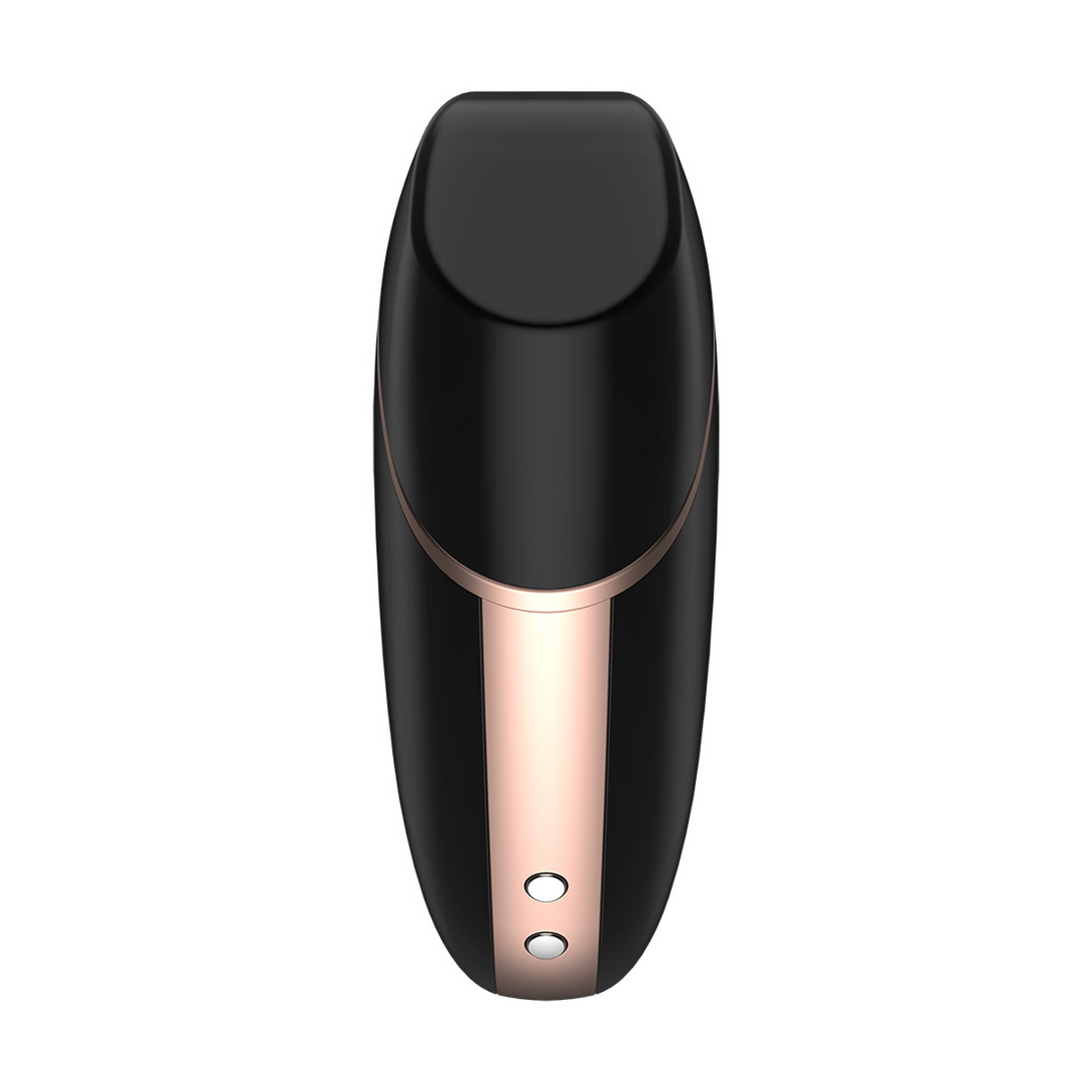 Love Triangle - Luchtpulserende Stimulator en Vibratie - Zwart Schwarz - 0