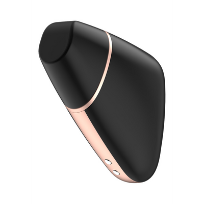 Love Triangle - Luchtpulserende Stimulator en Vibratie - Zwart Schwarz - 5