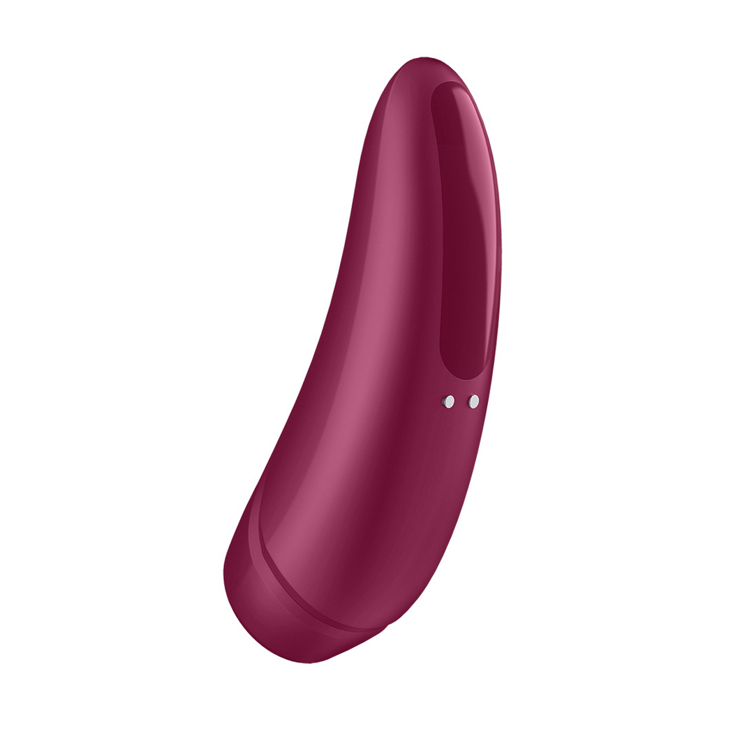 Curvy 1Plus - Air Pulse Stimulator en Vibratie - Roze Rood Pink - 4