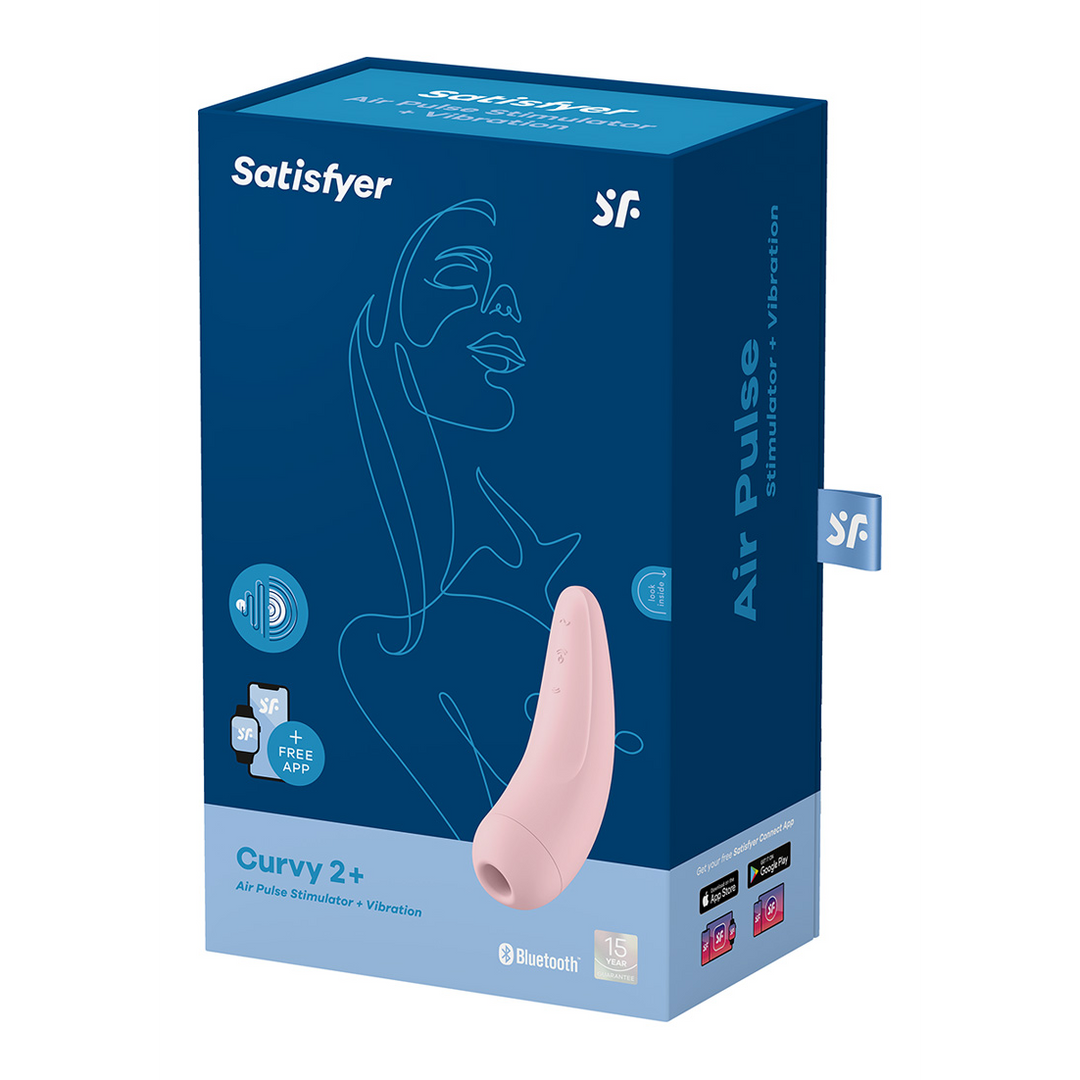 Curvy 2Plus - Air Pulse Stimulator en Vibratie - Roze Pink - 5