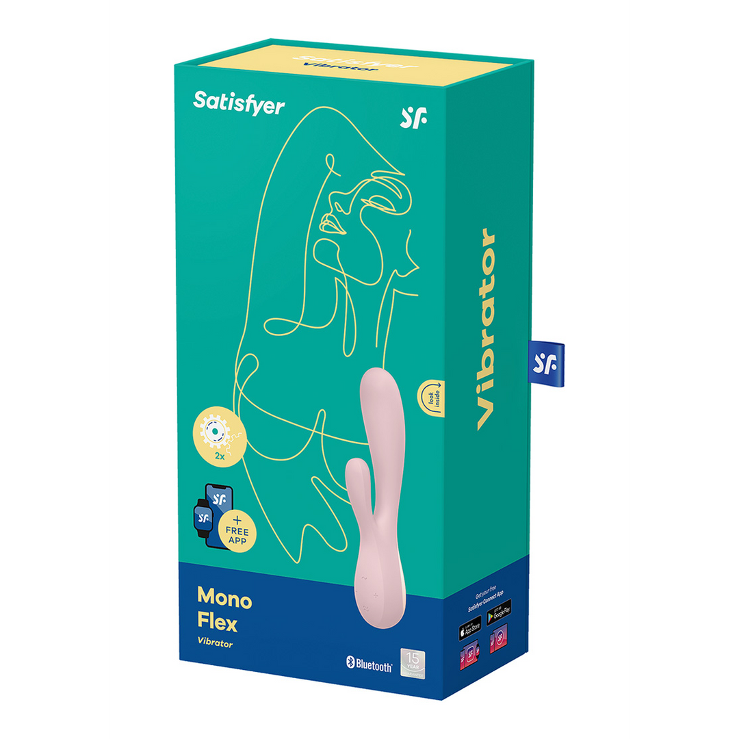 Mono Flex - Rabbit Vibrator - Mauve Rot - 2