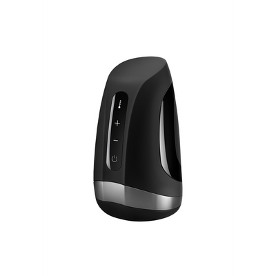 Mannen Heat Vibration - Verwarmende en Vibrerende Masturbator - Zwart Schwarz - 0