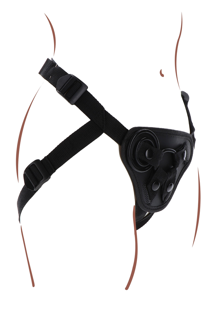 ToyJoy Get Real Strap-On Harness O/S BLACK - 5