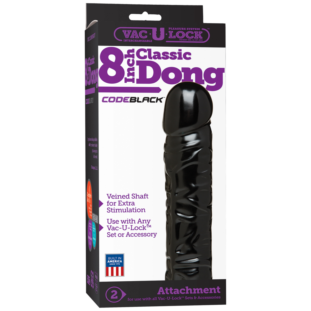 CodeBlack - Classic Dildo - 8 / 20 cm Schwarz - 0