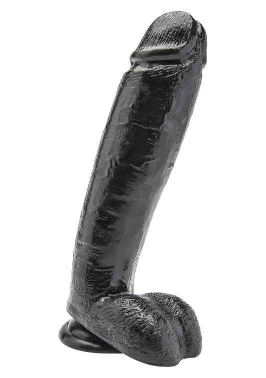 Dildo PVC 25.5 cm - Schwarz
