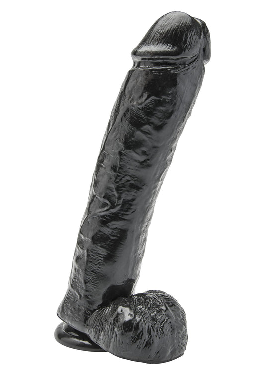 Dildo PVC 28 cm - Schwarz