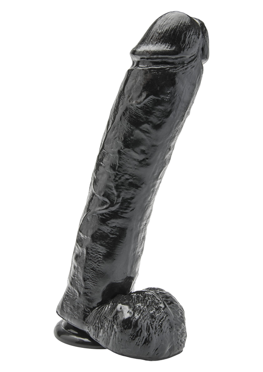 ToyJoy Get Real Dildo 11' with Balls - Schwarz
