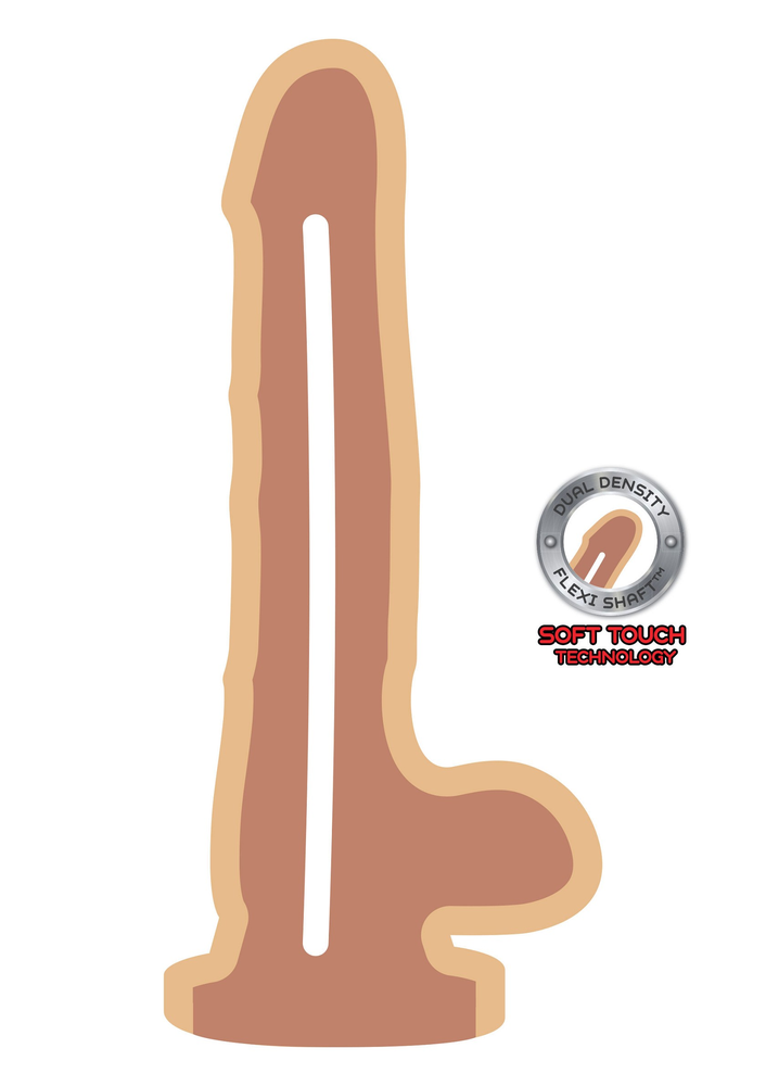 ToyJoy Get Real Dual Density Dildo 7' Balls SKIN - 2
