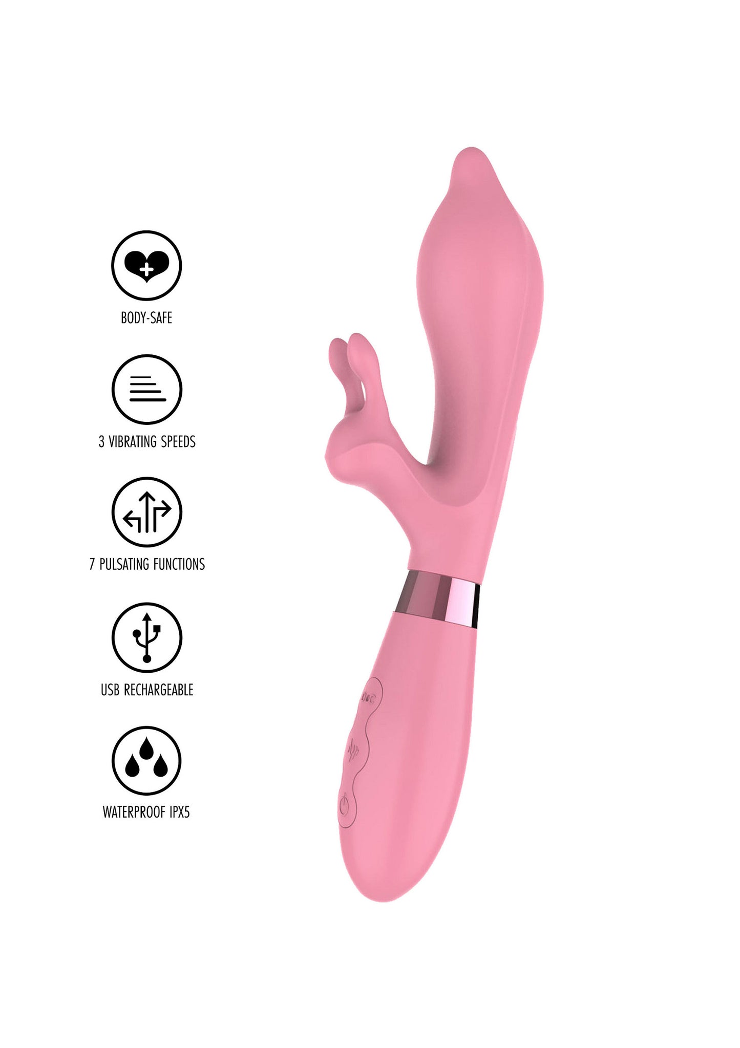 ToyJoy Love Rabbit Funky Playhouse Vibrator PINK - 5