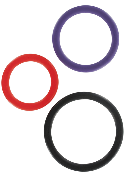 ToyJoy Basics Triple Rings Multicolor 3pcs MULTICOLOR - 0