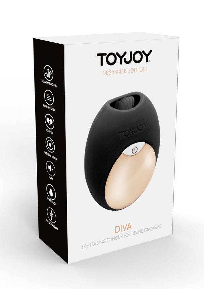 ToyJoy Designer Edition Diva Mini Tongue BLACK - 0