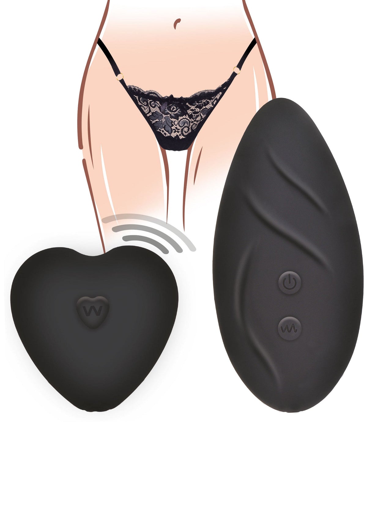 Angel Panty Vibrator BLACK - 0