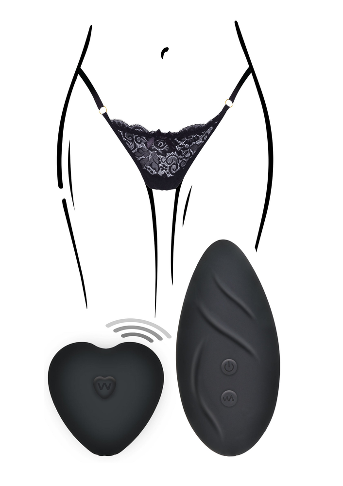 ToyJoy Designer Edition Angel Panty Vibe BLACK - 0
