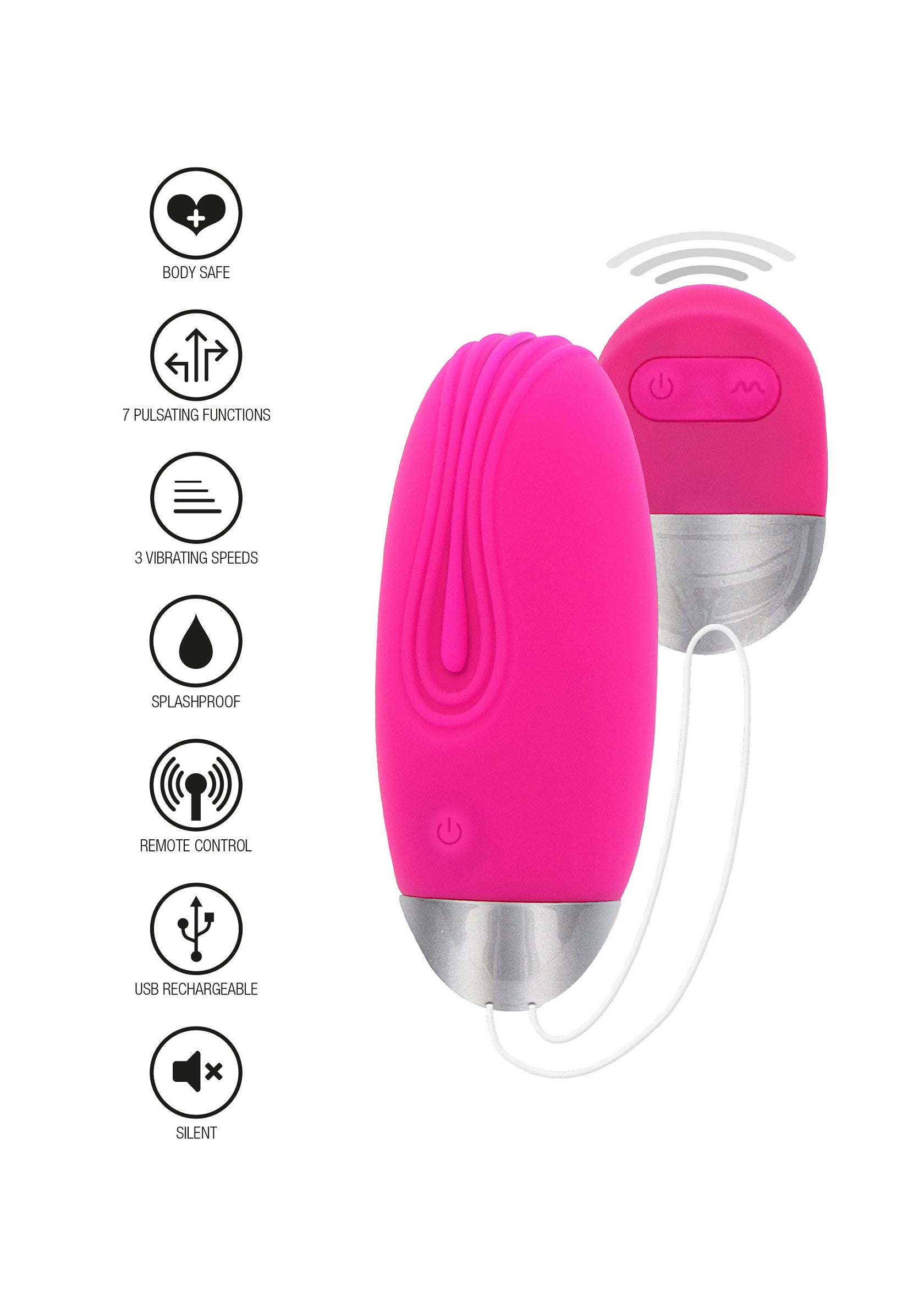 ToyJoy Funky Fun Toys Funky Remote Egg PINK - 0