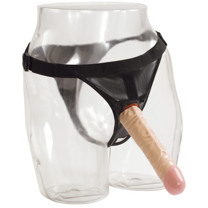 Klassieke dildo met Ultra harnas - 20 cm - Vanille Fleischfarben - 1
