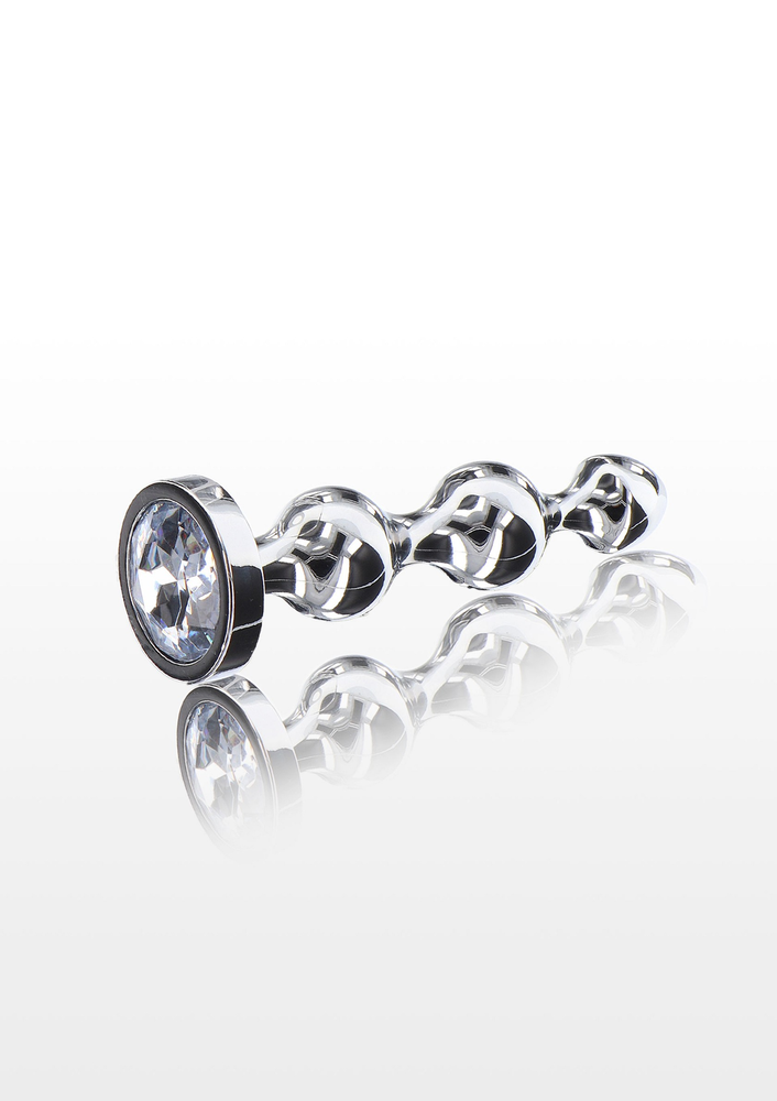 ToyJoy Anal Play Diamond Star Beads Large SILVER - 0