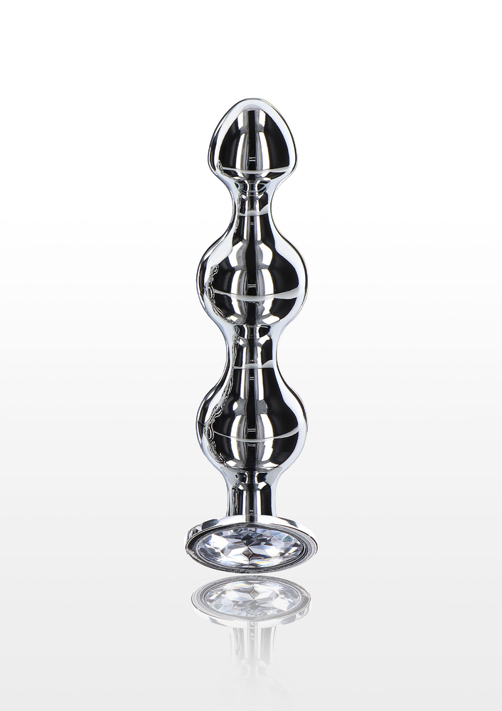ToyJoy Anal Play Diamond Star Beads Large SILVER - 3