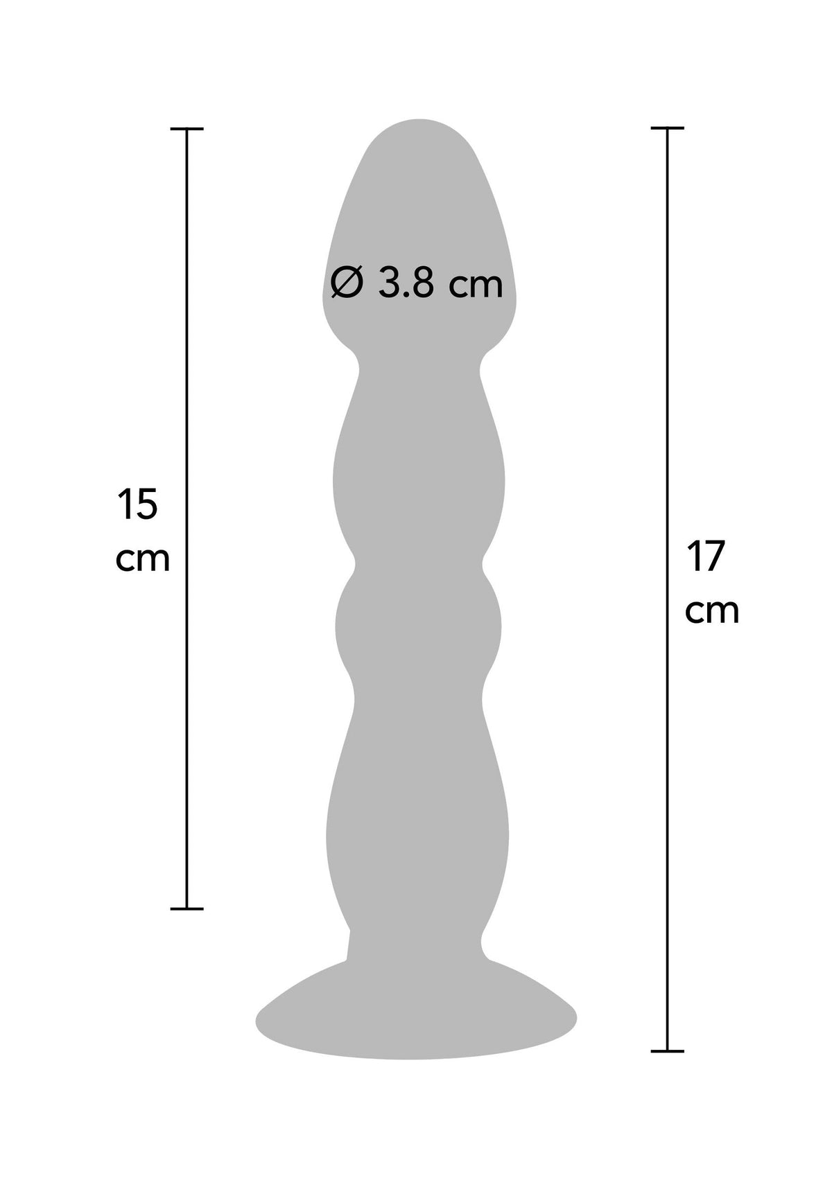 Vibrating Anal Plug Large BLACK - 3
