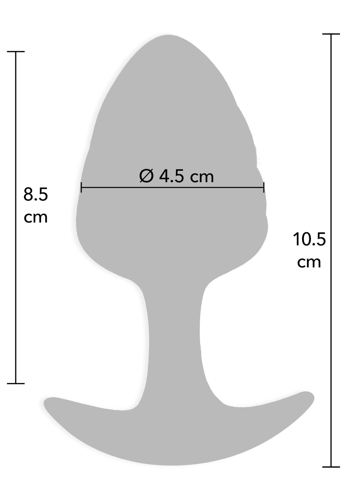 Crystal Butt Plug Large BLUE - 2