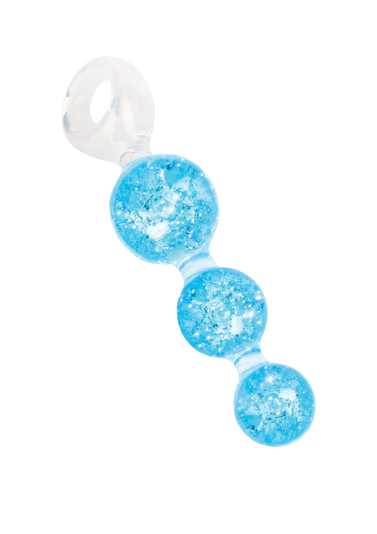 Crystal Trio Butt Plug Medium BLUE - 4