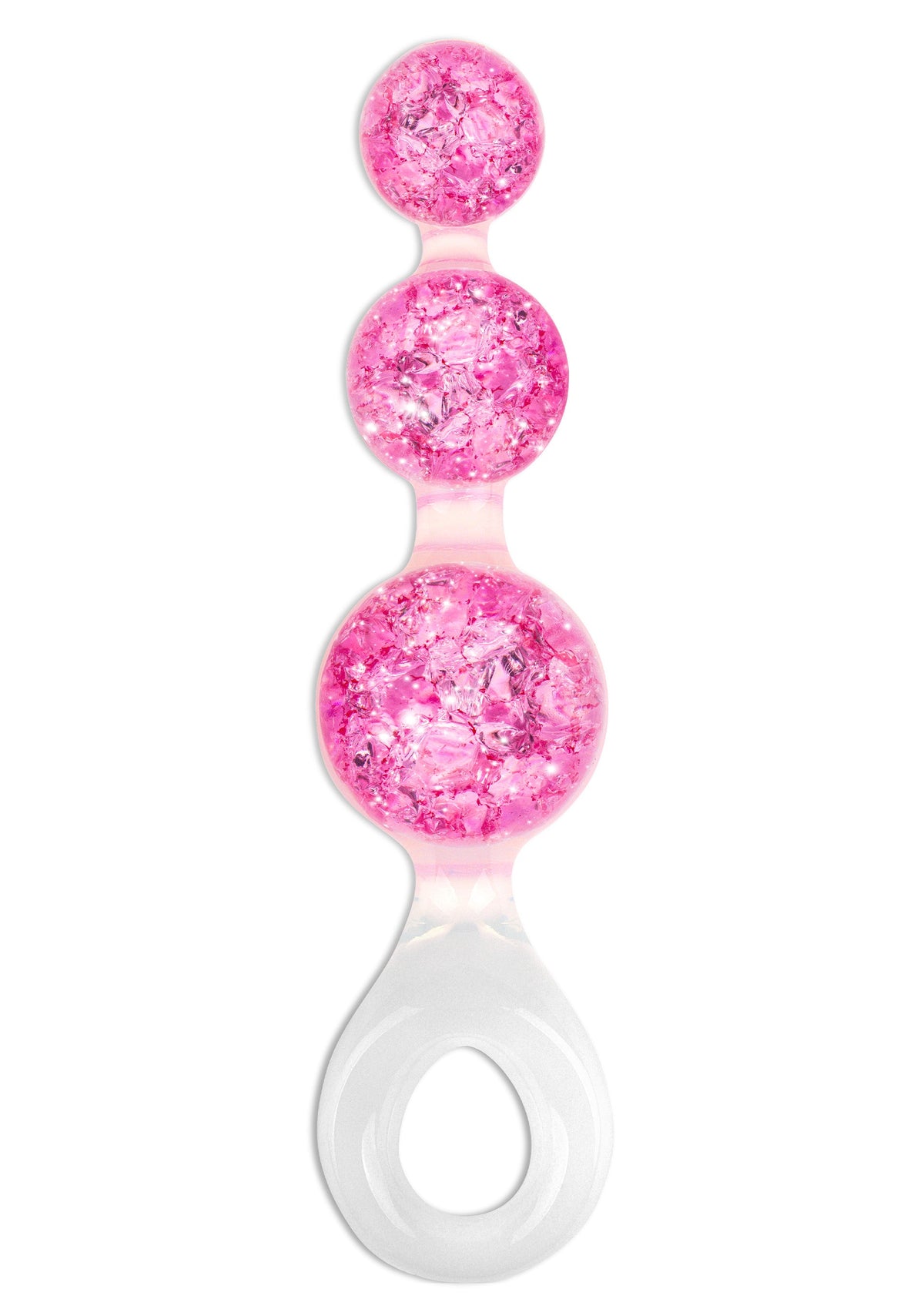 Crystal Trio Butt Plug Medium PINK - 1