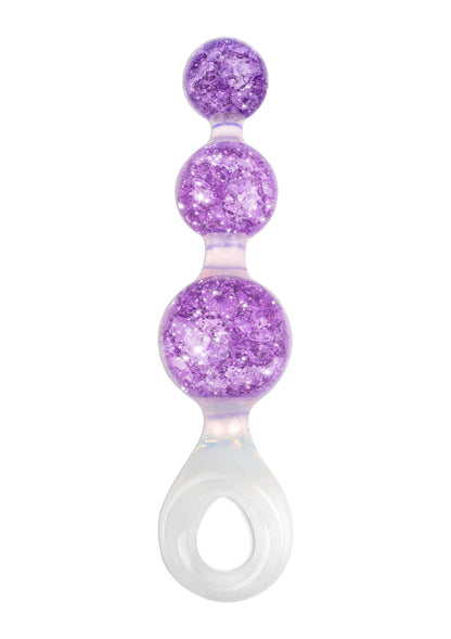 Crystal Trio Butt Plug Medium PURPLE - 1