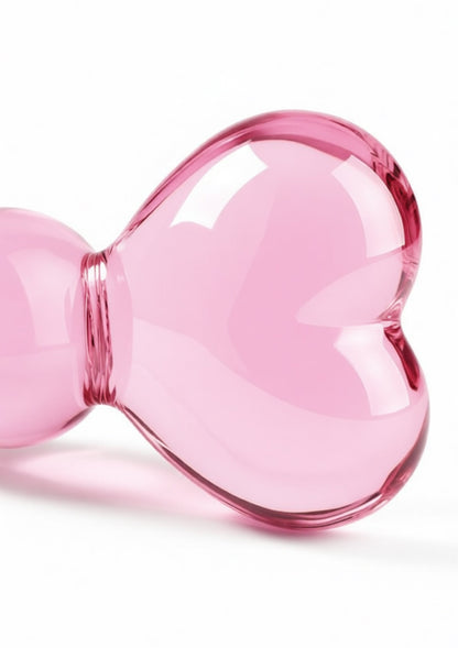Crystal Heart Anal Dildo CLEAR - 3
