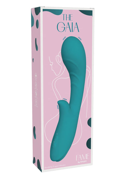 The Gaia Rumbling G-spot Vibrator GREEN - 1