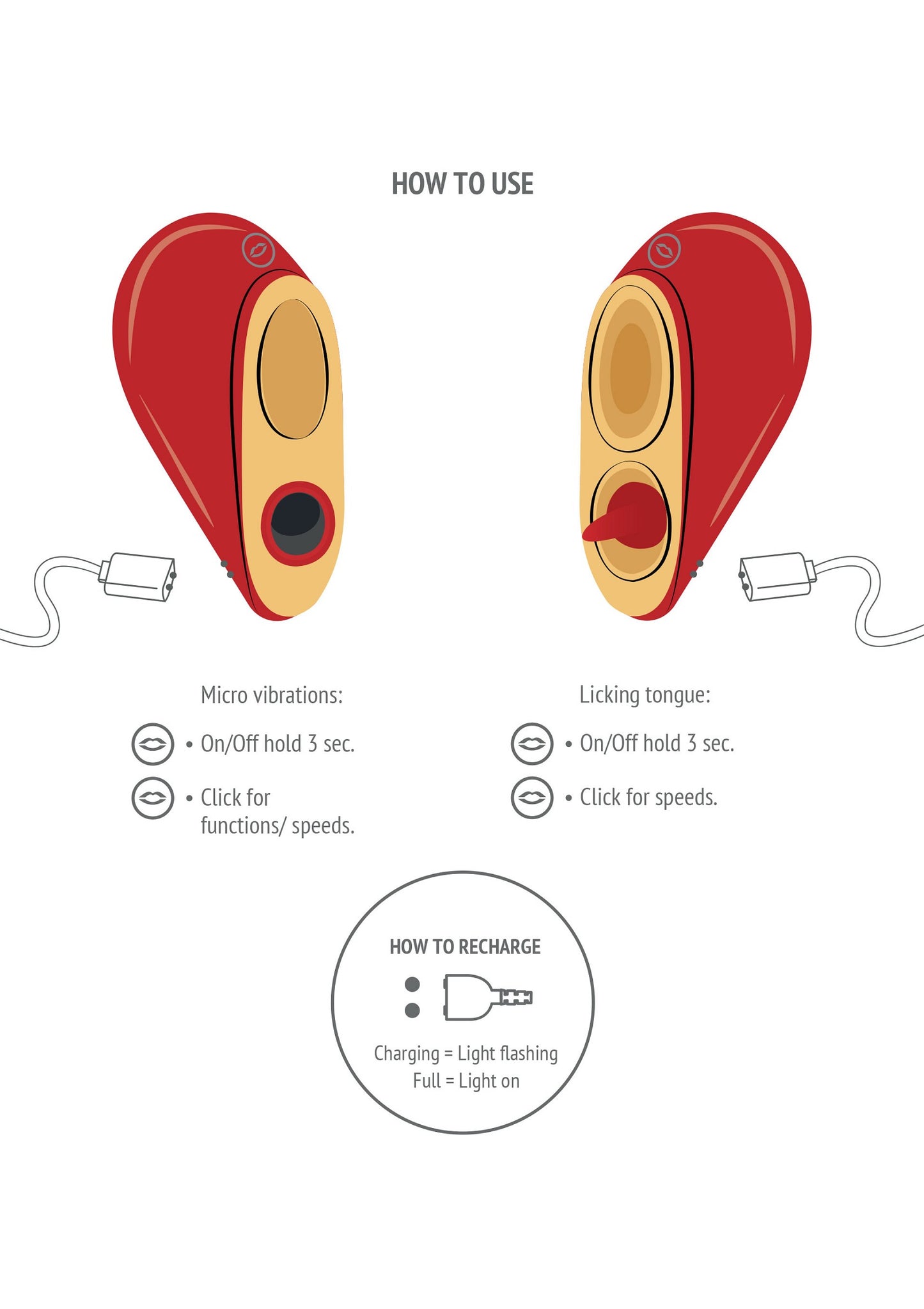 Xocoon Heartbreaker 2-in-1 Stimulator RED - 16