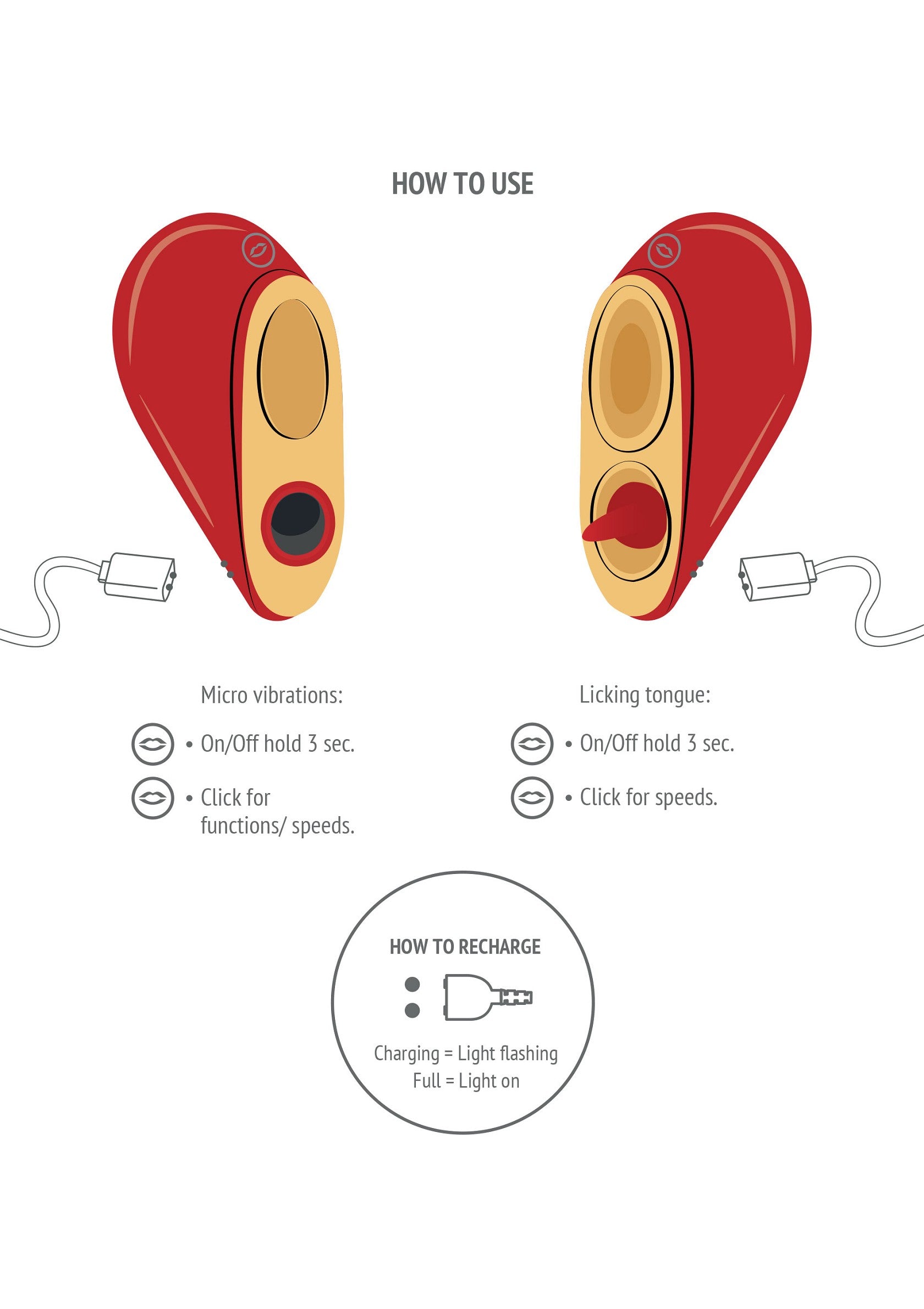 Xocoon Heartbreaker 2-in-1 Stimulator RED - 16