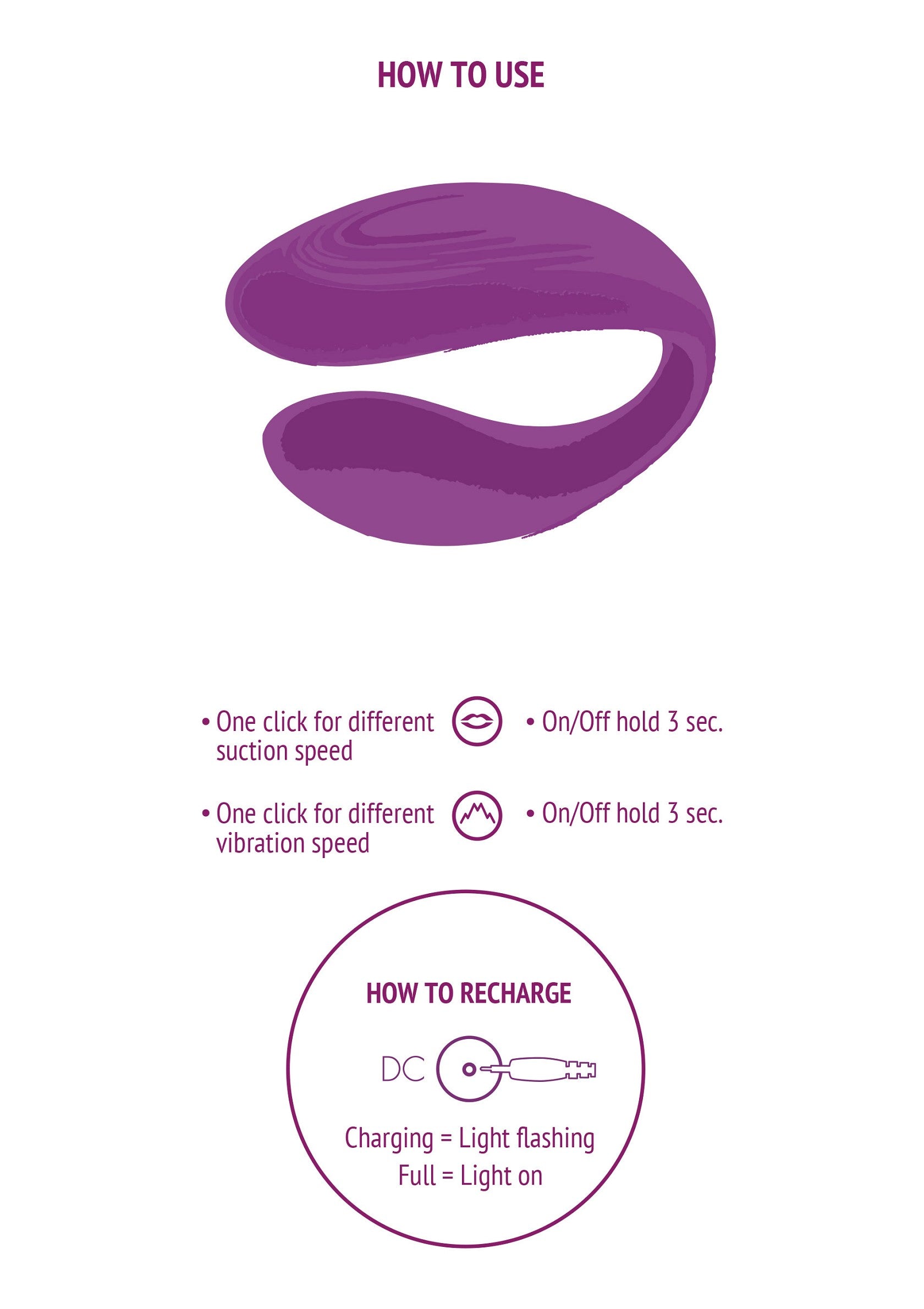 Xocoon Bound Love Couples Vibrator PURPLE - 10
