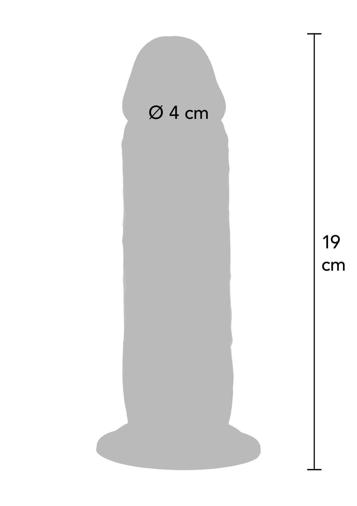 Foreskin Dong Vibrating Silicone 19 cm CARAMEL - 3