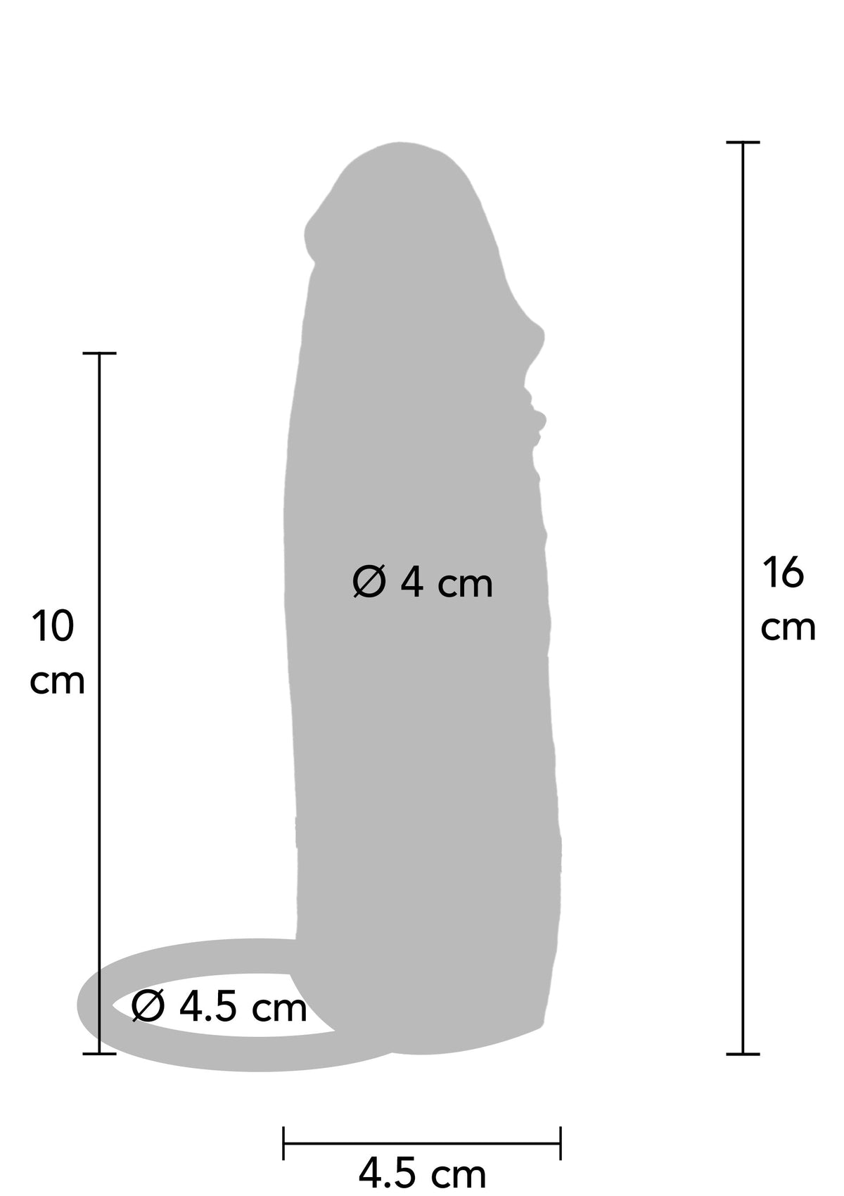 Hydrated Skin Penis Sleeve Silicone 16 cm CARAMEL - 1
