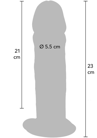 Deluxe Dual Density Thick Dong TPE 23 cm SKIN - 3