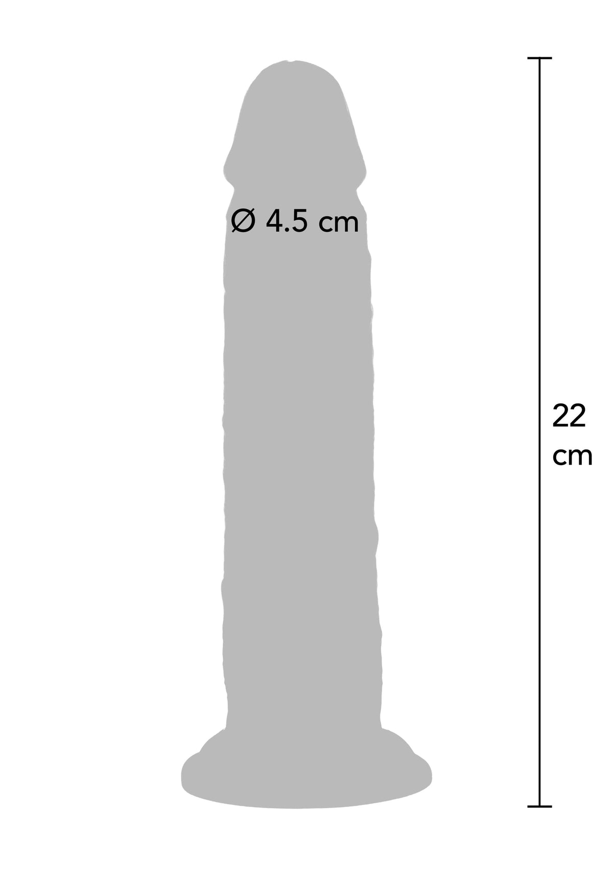 Foreskin Squirting Dong 22.5 cm CARAMEL - 4