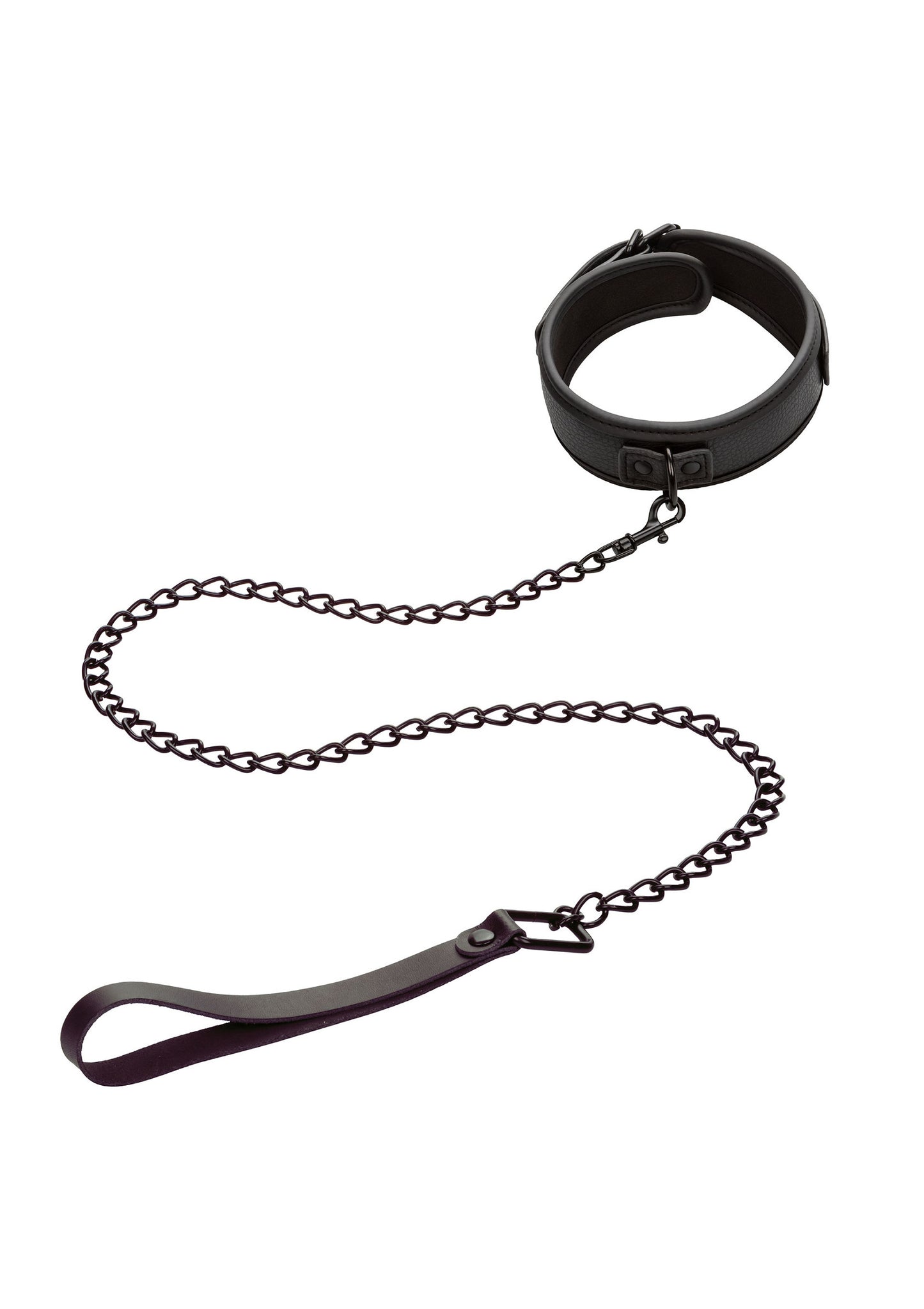 CalExotics Nocturnal Collection Collar & Leash BLACK - 3