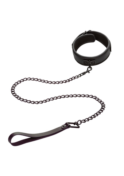CalExotics Nocturnal Collection Collar & Leash BLACK - 3