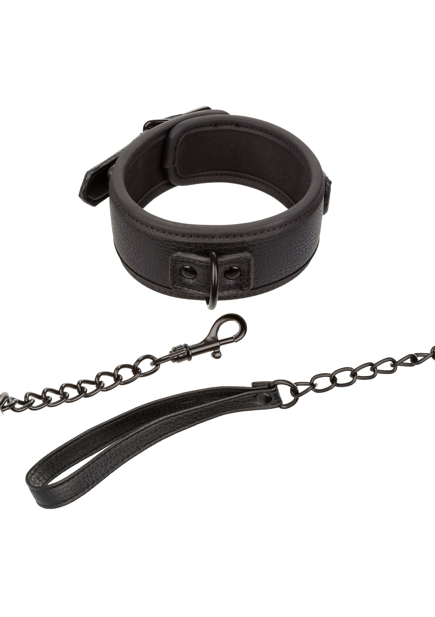 CalExotics Nocturnal Collection Collar & Leash BLACK - 2