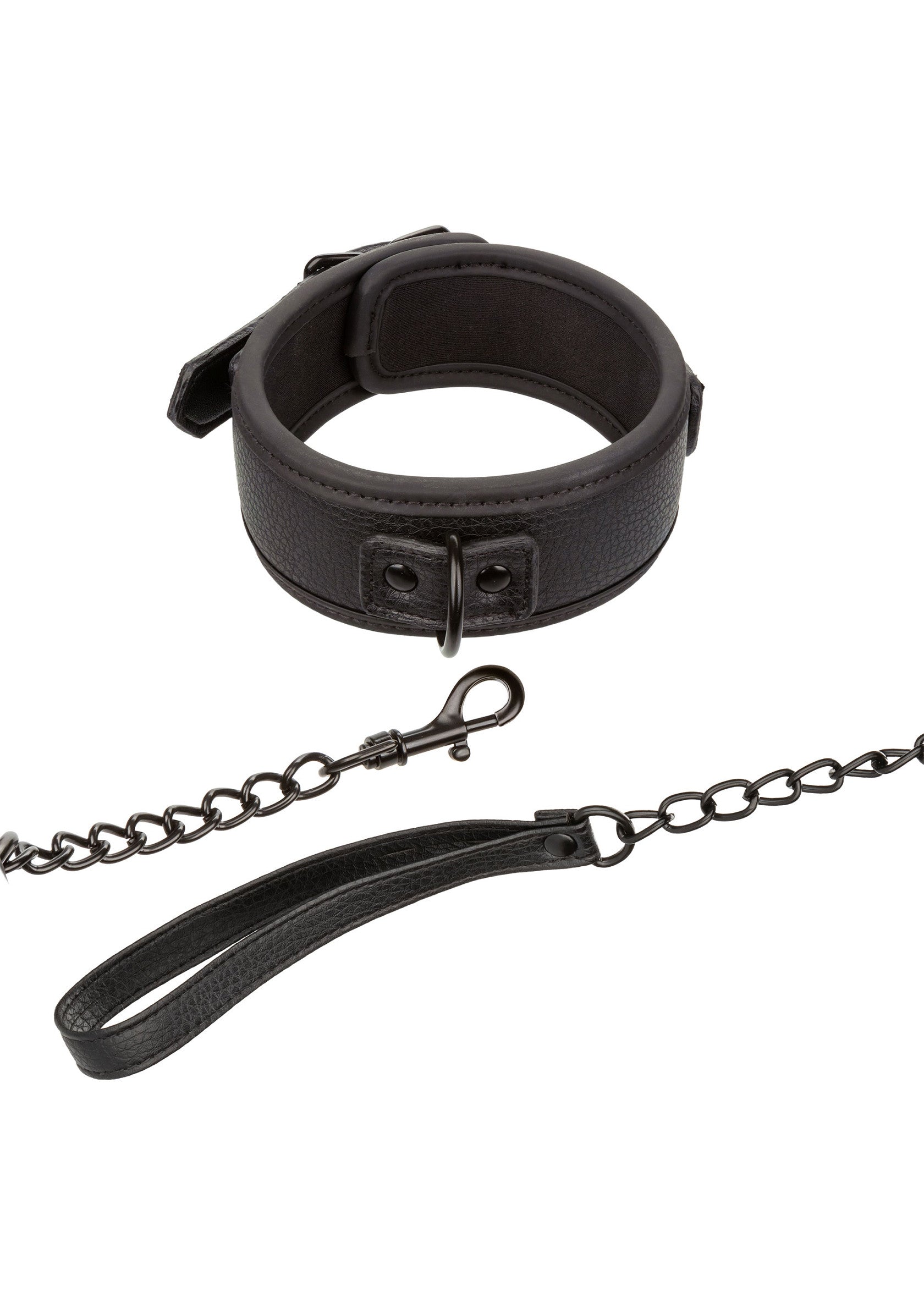CalExotics Nocturnal Collection Collar & Leash BLACK - 2