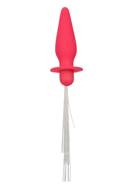 Vibrating Light Up Anal Probe - Rosa