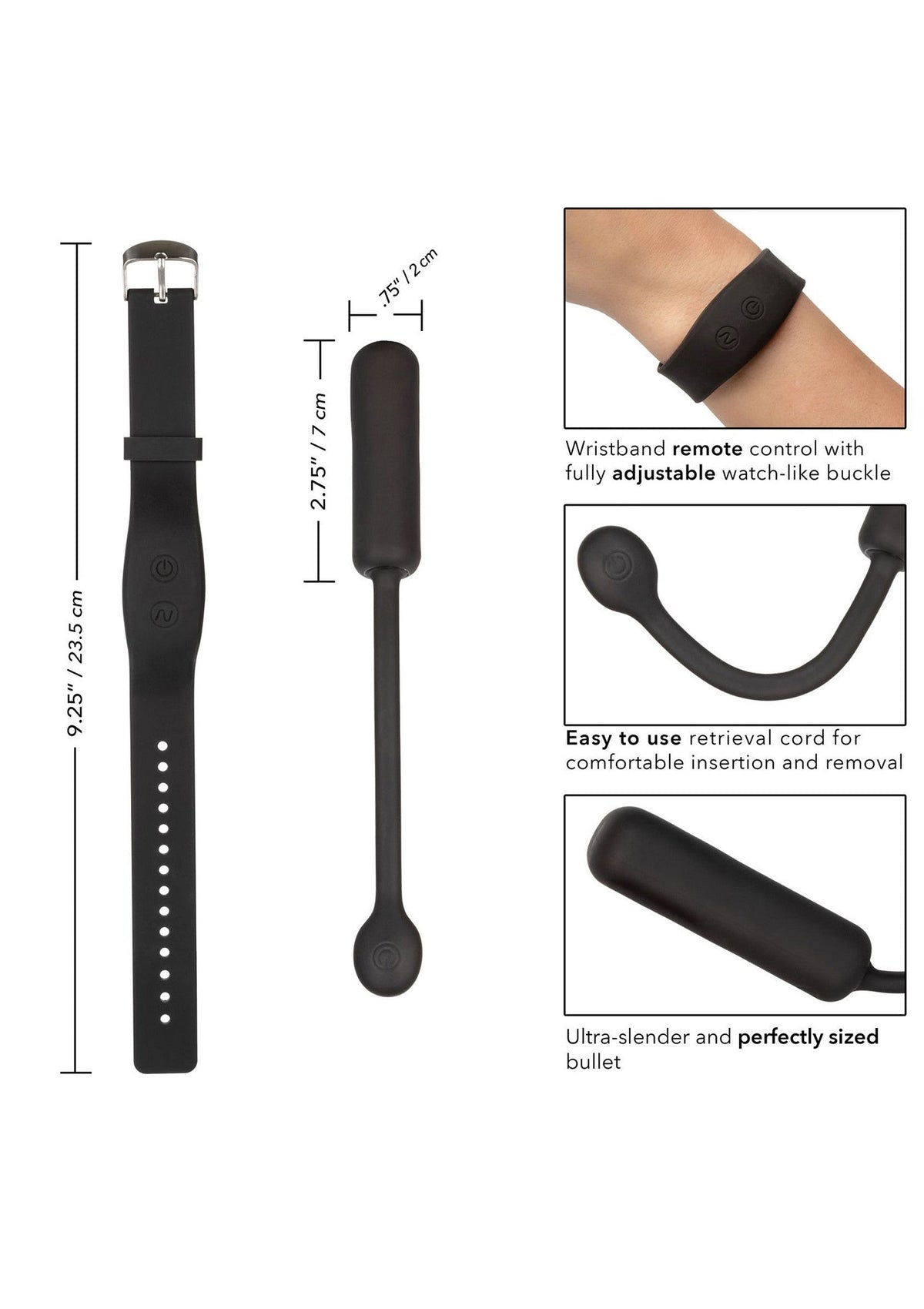 Wristband Remote Petite Bullet BLACK - 3