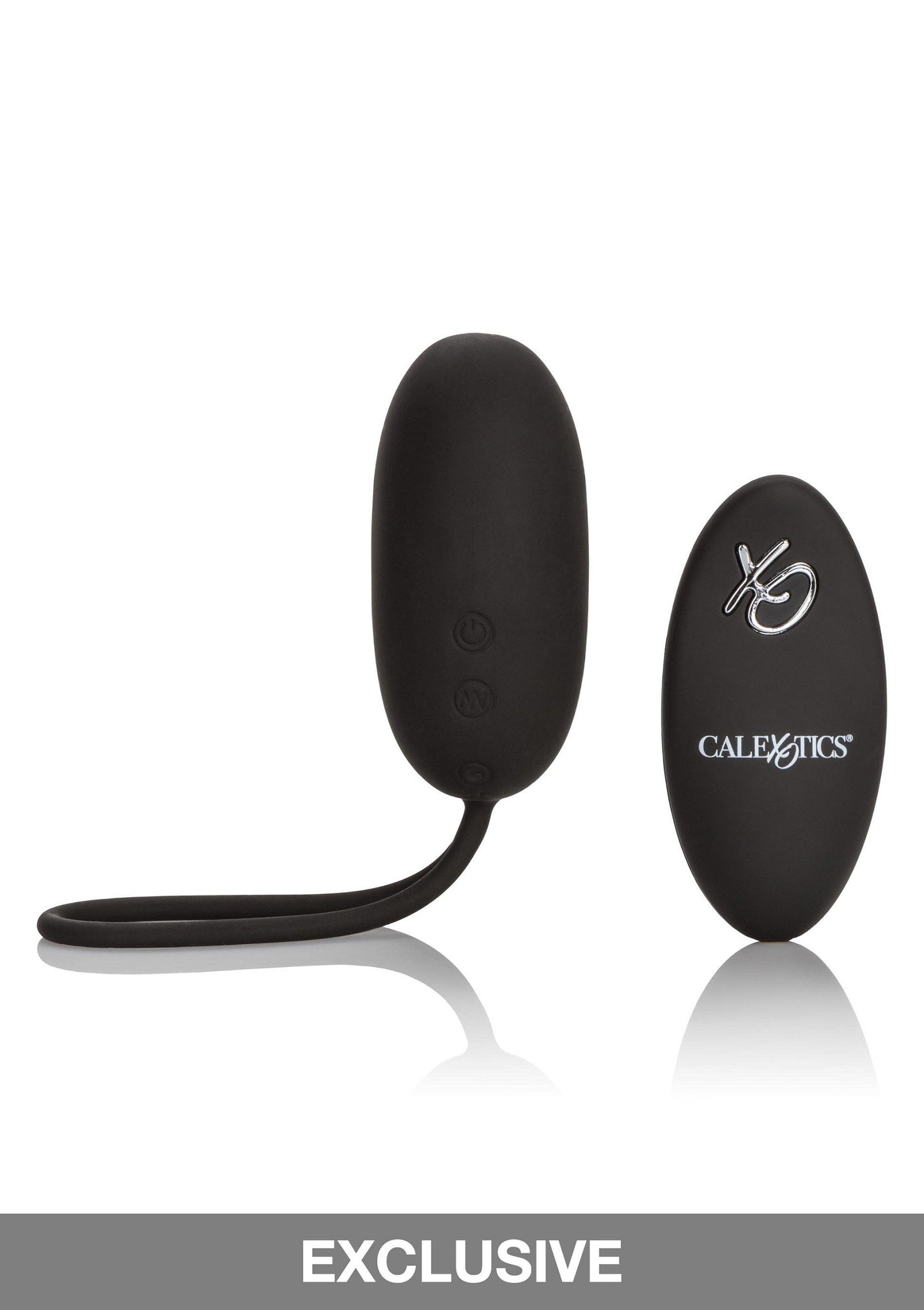 CalExotics Silicone Remote Rechargeable Egg BLACK - 1