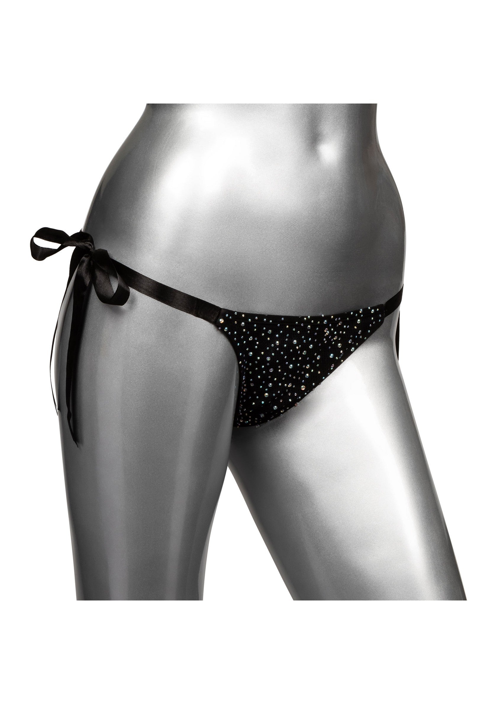 CalExotics Radiance Side-Tie Panties BLACK O/S - 7